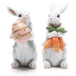 [cadeaux de p�ques]nouvelles d�corations de p�ques oeufs de p�ques lapin, lapin r�sine statue d�coration ...