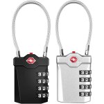 [jamais utilis�] cadenas de valise, cadenas � combinaison tsa � 4 chiffres avec alarme d'ouverture, cadenas ...