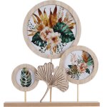 Home styling - cadre pour 3 photos, rond, � 7, 5 cm, � 10, 5 cm, � 17 cm.