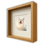 Cadre 3d profond 30x30 cm pour bricolage en mousse pour photos, couleur naturelle