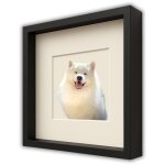 Cadre 3d profond 30x30 cm pour bricolage en mousse pour photos, couleur noire