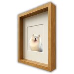 Cadre 3d profond 30x40 cm pour bricolage en mousse pour photos, couleur naturelle