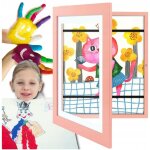 Cadre artistique pour photos, dessins, enfants, ouverture avec un r�cipient