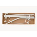 Cadre de baldaquin / moustiquaire en trois parties pour lit b�b�, emball� dans une bo�te et du papier ...