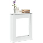 Cadre de chemin�e blanc 75x20x87, 5 cm bois d'ing�nierie - vidaxl