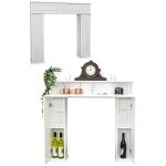 Cadre chemin�e - manteau de chemin�e avec �tag�re cach�e, fausse chemin�e d�corative avec rangement, ...