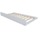 Cadre coulissant bas pour lit gigogne ou lit superpos� coloris blanc clair - longueur 189 x largeur 96 ...