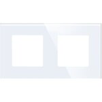 Cadre double verre 2f blanc dc smart home