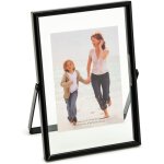 Cadre flottant noir avec tagres verticales, cadre photo de table, panneau suspendu noir, adapt pour ...