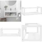 Vidaxl - cadre de lavabo de salle de bain mural blanc 79x38x31 cm fer - meuble de salle de bain - meuble ... Vidaxl - cadre de lavabo de salle de bain mural blanc 79x38x31 cm fer - meuble de salle de bain - meuble ...