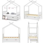 Cadre de lit enfant avec tiroir blanc pin massif 70x140 cm - lit bébé - lit enfant - cadre de lit - mobilier ... Cadre de lit enfant avec tiroir blanc pin massif 70x140 cm - lit bébé - lit enfant - cadre de lit - mobilier ...