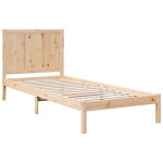 Cadre de lit extra long sans matelas 100x210 cm bois massif vidaxl