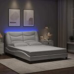 Torana - cadre de lit avec led sans matelas blanc 140x190 cm