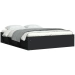 Cadre de lit sans matelas noir 140x190 cm vidaxl
