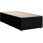 Cadre de lit noir 90x190 cm tissu Cadre de lit noir 90x190 cm tissu