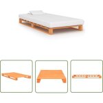 The living store - cadre de lit de palette sans matelas 90x200 cm bois massif - cadre de lit - lit plateforme ...