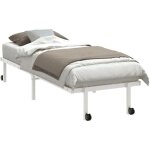 Cadre de lit pliable sans matelas blanc 80x200 cm acier vidaxl