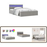 Cadre de lit  rangement hydraulique sans matelas 120x200 cm - lit plateforme - lit coffre - lit avec ...