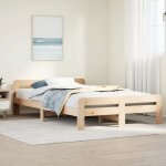Cadre de lit sans matelas 120x190 cm bois de pin massif vidaxl