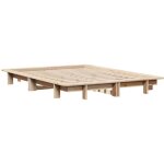 Cadre de lit sans matelas 120x190 cm bois de pin massif vidaxl