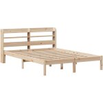 Cadre de lit sans matelas 140x190 cm bois de pin massif vidaxl Cadre de lit sans matelas 140x190 cm bois de pin massif vidaxl