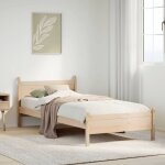 Cadre de lit sans matelas 75x190 cm bois de pin massif vidaxl