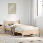 Cadre de lit sans matelas 75x190 cm bois de pin massif vidaxl
