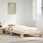 Cadre de lit sans matelas 90x190 cm bois de pin massif vidaxl