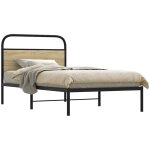 Cadre de lit sans matelas 90x190cm ch�ne sonoma bois ing�nierie vidaxl