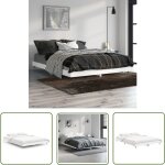 The living store - cadre de lit sans matelas blanc 140x190 cm bois d'ingénierie - cadre de lit - lit ... The living store - cadre de lit sans matelas blanc 140x190 cm bois d'ingénierie - cadre de lit - lit ...