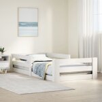 Cadre de lit sans matelas blanc 90x200 cm bois de pin massif vidaxl