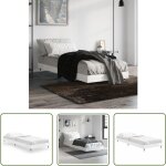 The living store - cadre de lit sans matelas blanc brillant 75x190 cm - cadre de lit - lit double - lit ... The living store - cadre de lit sans matelas blanc brillant 75x190 cm - cadre de lit - lit double - lit ...