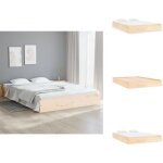 Vidaxl - cadre de lit sans matelas bois massif 120x200 cm - cadre de lit - lit double - bois massif - ... Vidaxl - cadre de lit sans matelas bois massif 120x200 cm - cadre de lit - lit double - bois massif - ...