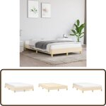 Cadre de lit sans matelas crème 120x190 cm tissu - cadre de lit - lit double - literie - meuble chambre ... Cadre de lit sans matelas crème 120x190 cm tissu - cadre de lit - lit double - literie - meuble chambre ...