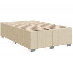 Cadre de lit sans matelas crème 120x190 cm tissu vidaxl Cadre de lit sans matelas crème 120x190 cm tissu vidaxl