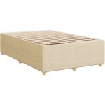 Cadre de lit sans matelas cr�me 120x190 cm tissu vidaxl