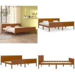 Vidaxl - cadre de lit sans matelas marron miel bois pin massif 200x200cm - cadre de lit - lit double ... Vidaxl - cadre de lit sans matelas marron miel bois pin massif 200x200cm - cadre de lit - lit double ...