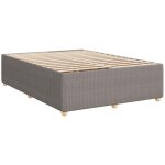 Cadre de lit sans matelas taupe 140x190 cm tissu vidaxl