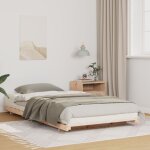 Cadre de lit sur�lev� marron 90 x 200 cm bois massif en pin vidaxl