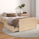 The living store - cadre de lit sans matelas bois de pin massif 90x200 cm - cadre de lit - lit en bois ... The living store - cadre de lit sans matelas bois de pin massif 90x200 cm - cadre de lit - lit en bois ...