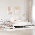 Torana - cadre de lit avec tiroirs sans matelas blanc 180x200 cm