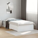 Maison chic - cadre de lit avec tiroirs sans matelas - structure de lit avec rangement blanc 90x190 cm ...