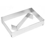 Cadre patisserie rectangulaire, moule rectangulaire patisserie, cadre patisserie extensible