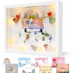 Cadres photo 3d, tirelires personnalis�es � remplir de photos, cadres profonds avec lumi�res et acrylique, ...