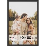 Cadre photo 40x60 cm woltu, cadre pour photo en bois mdf, d�coration murale ou sur table, noir