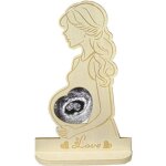 Cadre photo - non sp�cifi� - sonogram - rond - plastique - r�sine