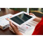 Cadre photo num�rique pour enfants bemi frame 10. 1 wifi avec frameo blanc