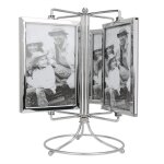 Cadre photo tournant en mtal - support rotatif pour menu de restaurant ou photo 10x15 cm (4x6') - design ...
