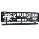 Cadre de plaque d'immatriculation noir - r�sistant aux intemp�ries