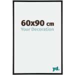 Cadre puzzle 60x90 cm - noir mat - aluminium - kent.